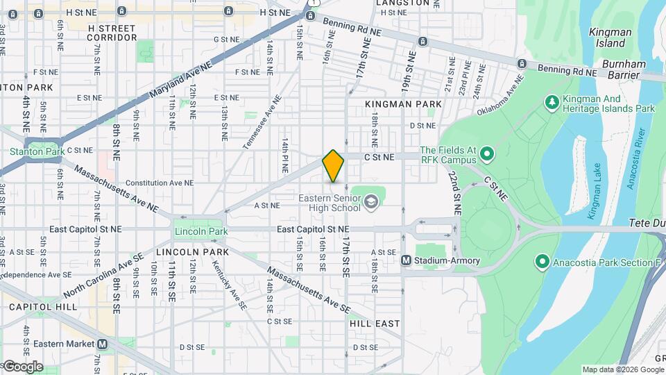 1619 Constitution Ave NE Map and Location Details