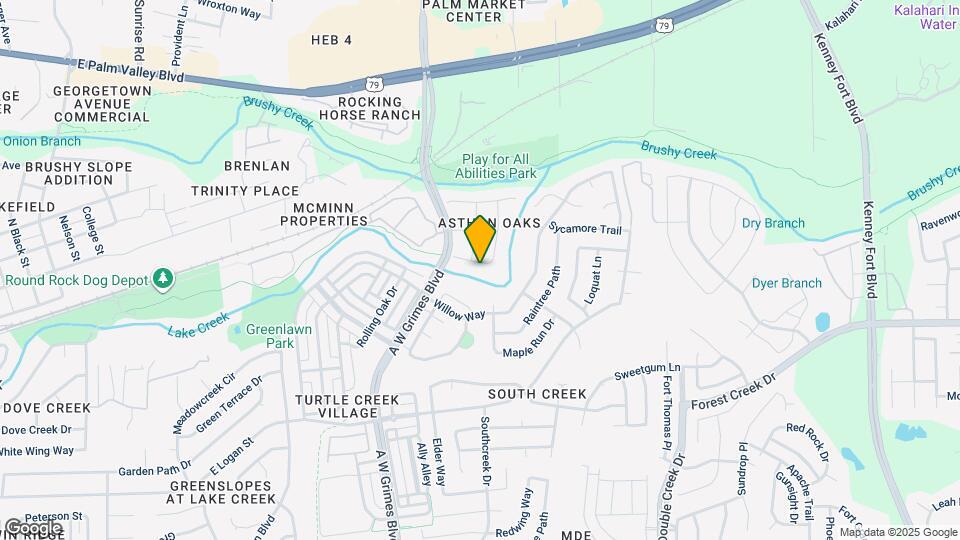 1905 Creek Crest Way Map and Location Details