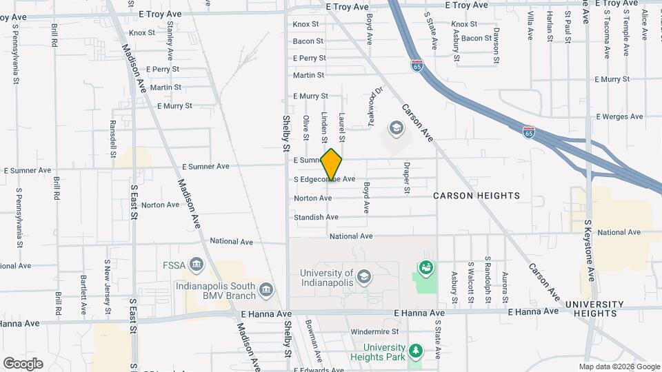 1301 EDGECOMB Map and Location Details