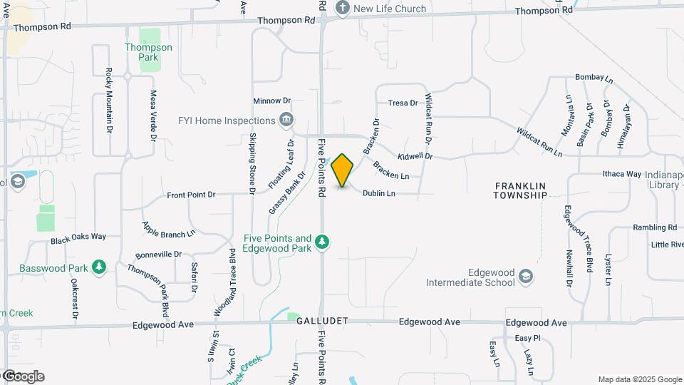 5569 Bracken Dr Map and Location Details