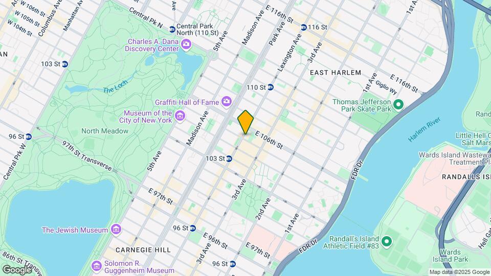1675 Lexington Ave Mapa y Detalles de la Ubicación