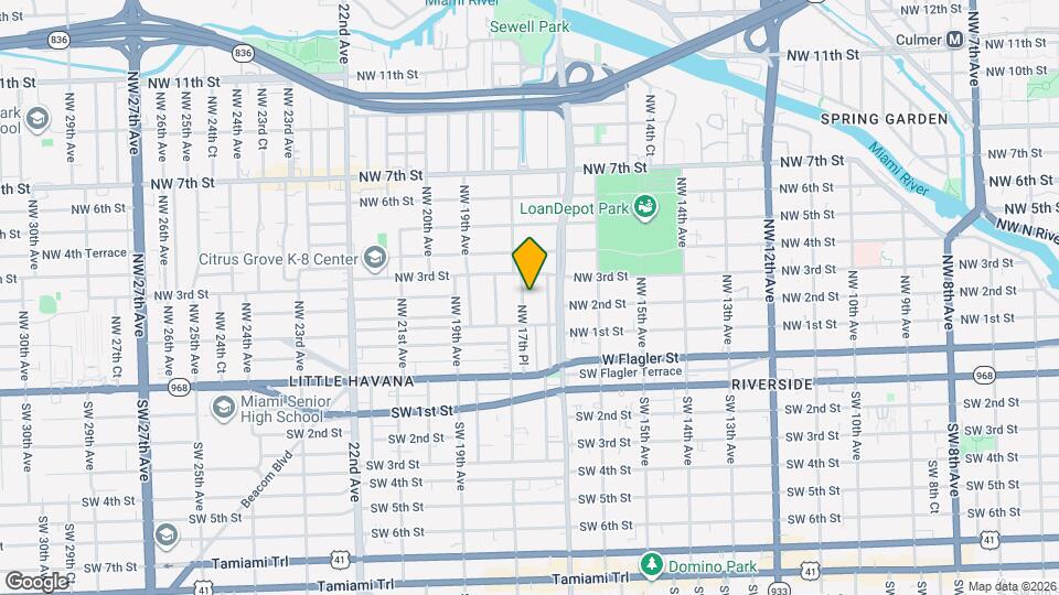 151 NW 17th Pl Map and Location Details