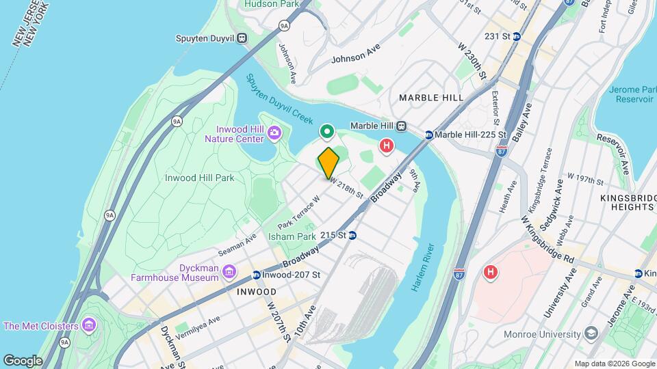 93 Park Terrace W Map and Location Details