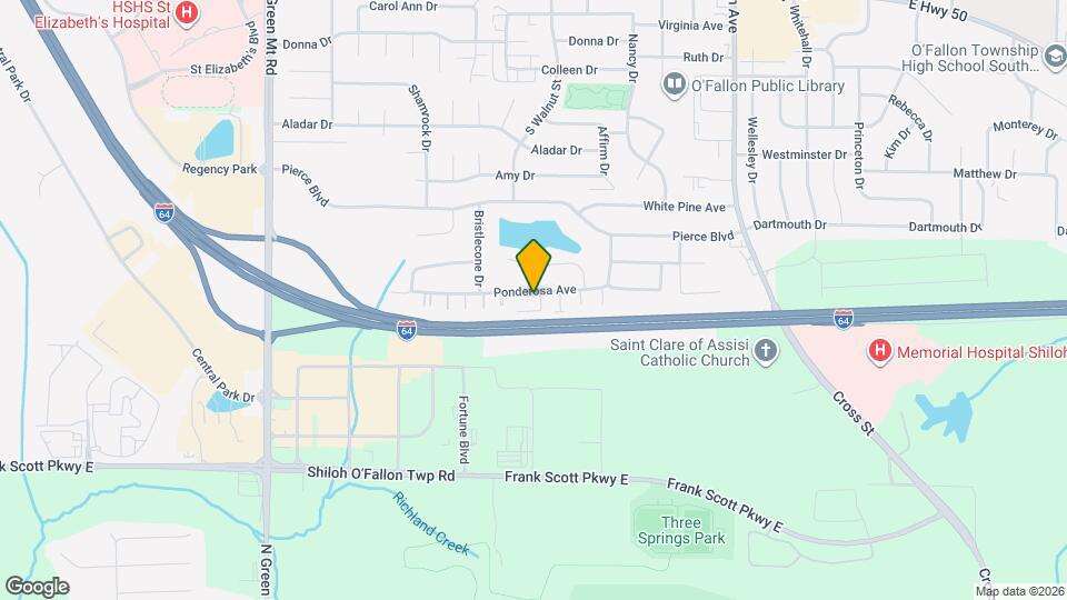 435 Ponderosa Ave Map and Location Details