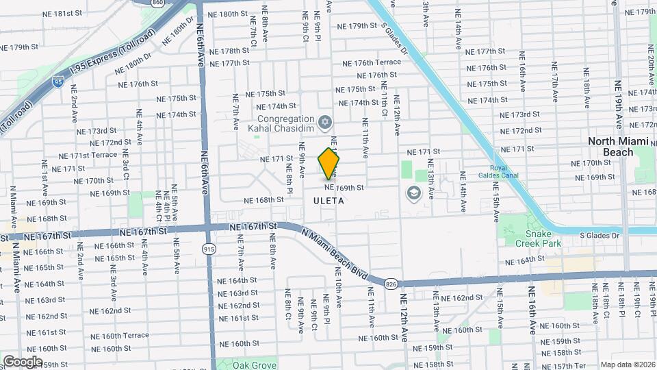 981 NE 169th St Map and Location Details