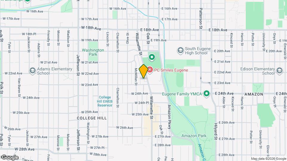 2222 Willamette St Map and Location Details
