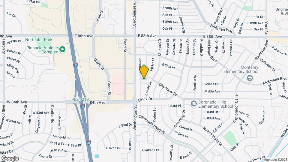 811 E 85th Ave Map and Location Details
