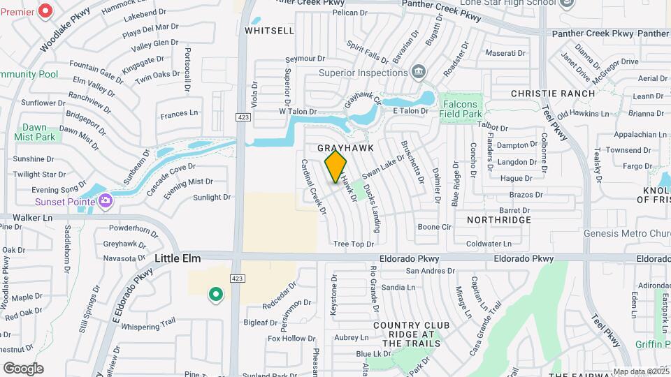 12408 Hawk Creek Dr Map and Location Details