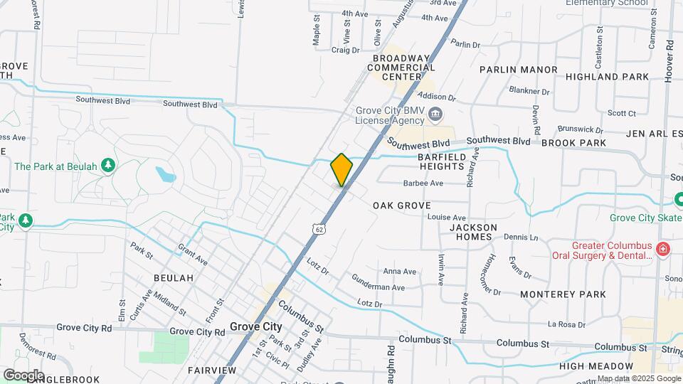 Grove City Hometown Apartment Map and Location Details