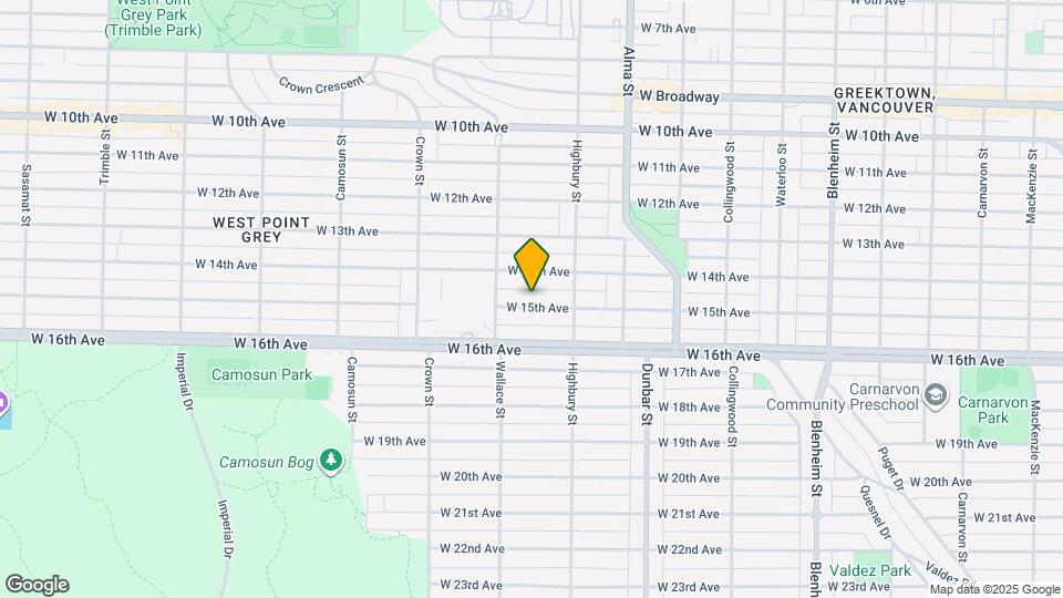 3853 W 15th Ave Map and Location Details