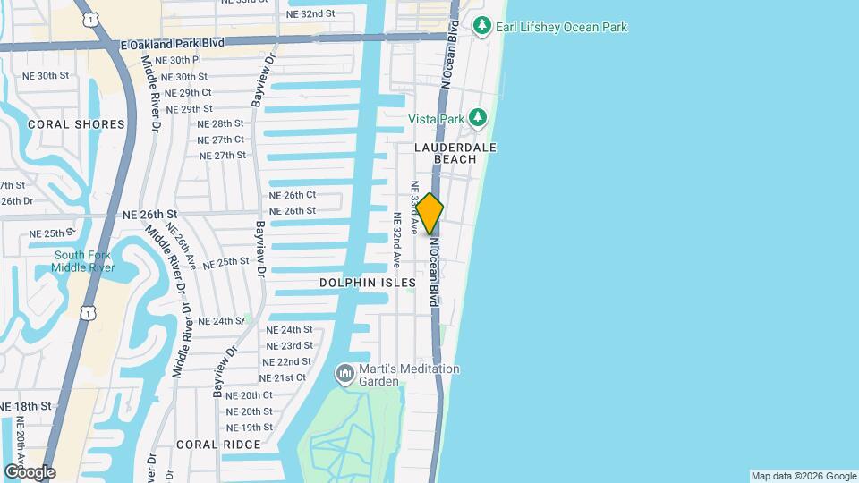 2317 N Ocean Blvd Map and Location Details