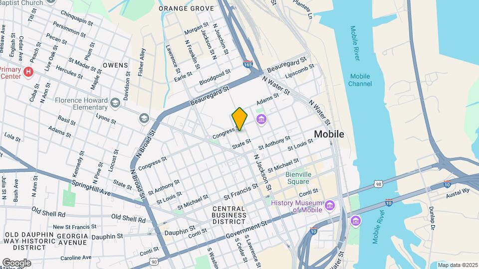 258 N Claiborne St Mapa y Detalles de la Ubicación