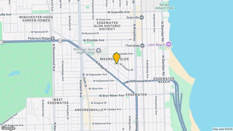 5826 N Wayne Ave, Unit 1 Map and Location Details