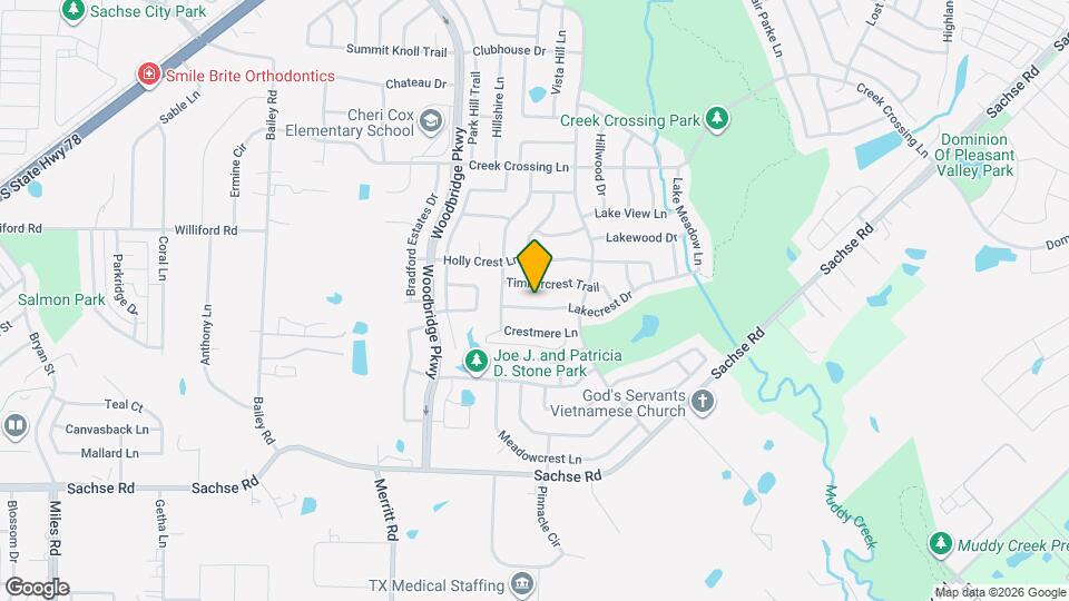 6107 Lakecrest Dr Map and Location Details