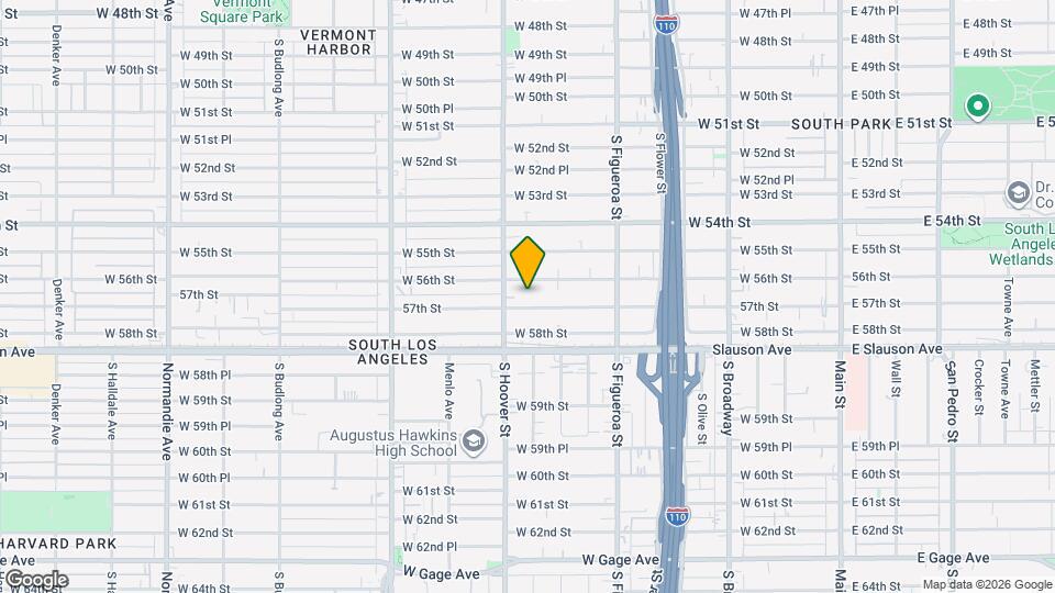 713 1/2 West 57th Street Mapa y Detalles de la Ubicación