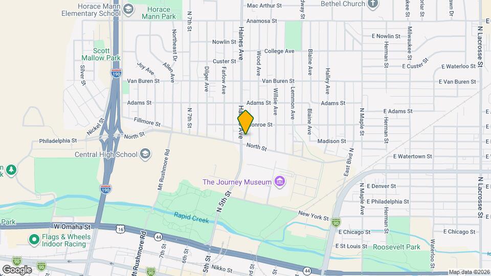 606 Haines Ave Map and Location Details