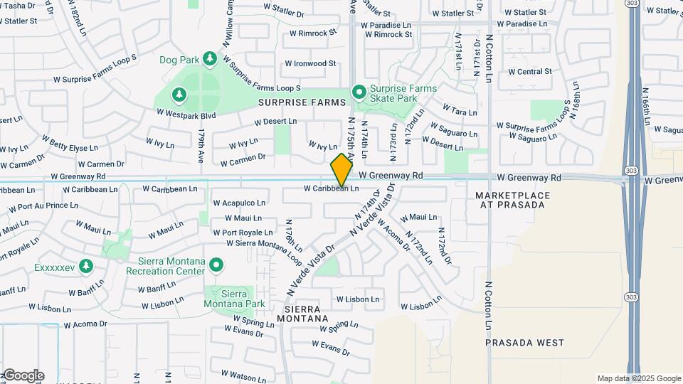 17513 W Caribbean Ln Map and Location Details