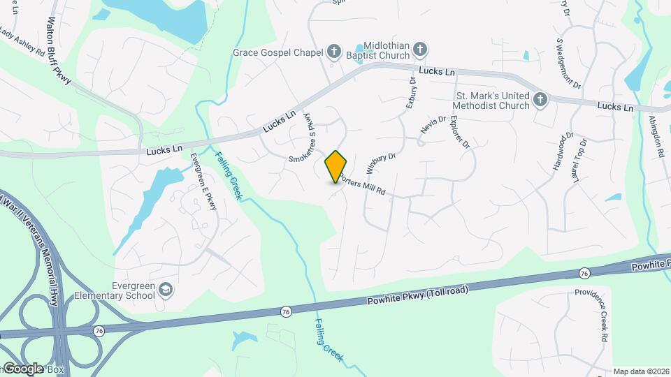 1600 Porters Mill Terrace Map and Location Details