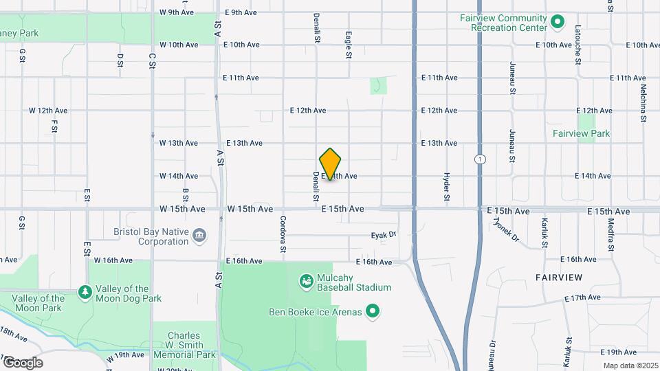 420 E 14th Ave Mapa y Detalles de la Ubicación