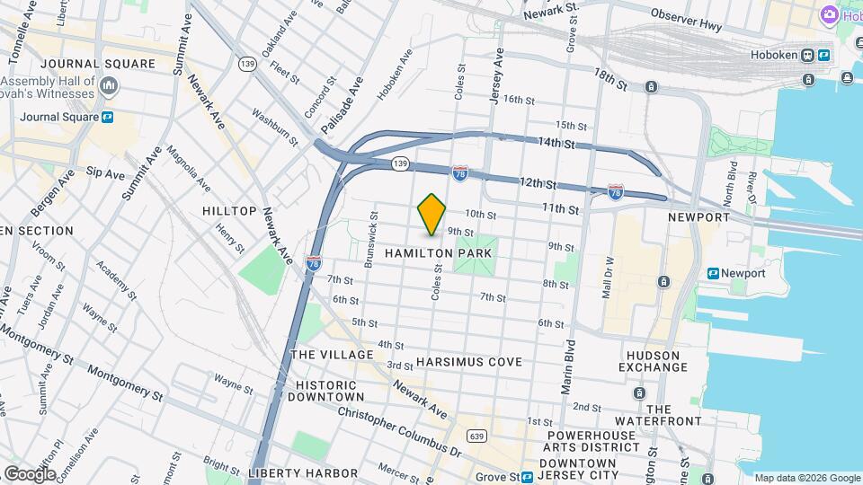 296 Pavonia Ave, Unit 2 Map and Location Details