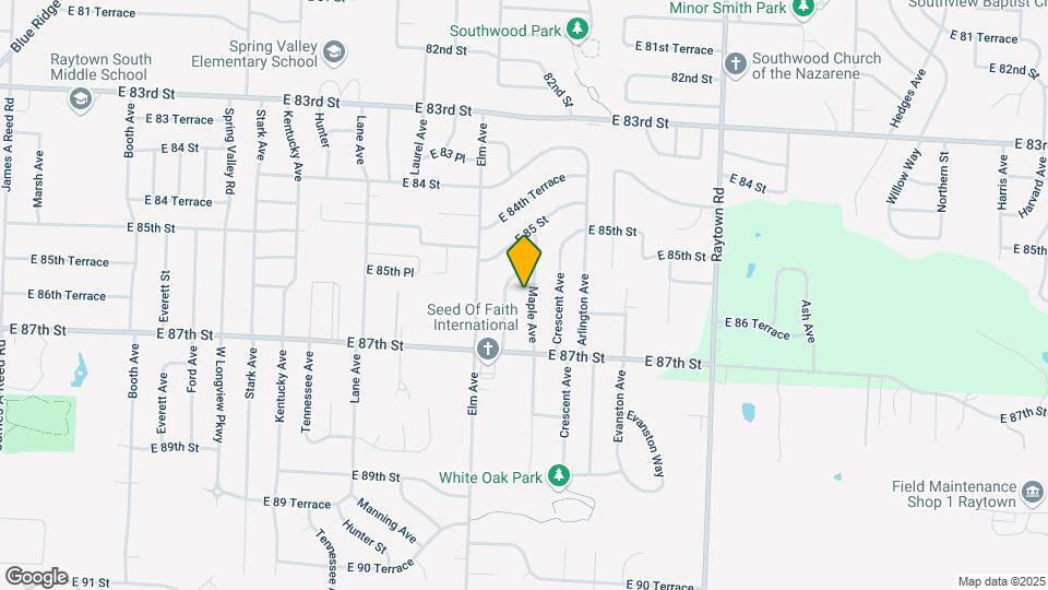 8600 Maple Ave Map and Location Details