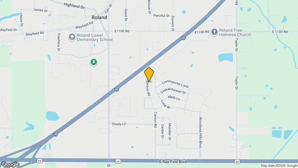 602 Carson Rd Map and Location Details