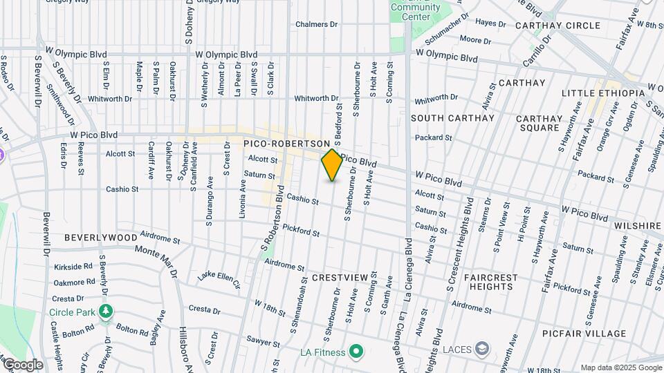 1455 S Bedford St Map and Location Details