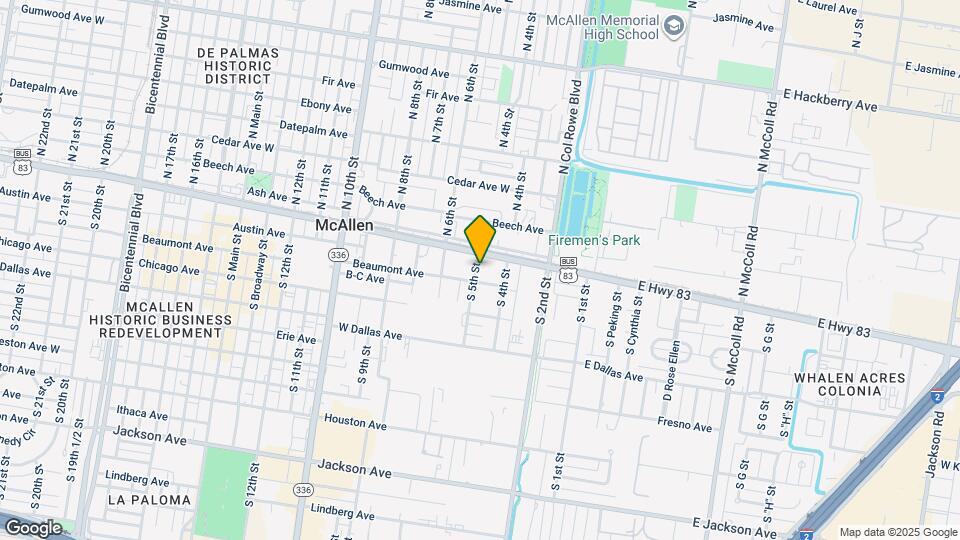 11 S 5th St Map and Location Details