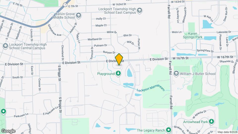 1113 E Division St Map and Location Details