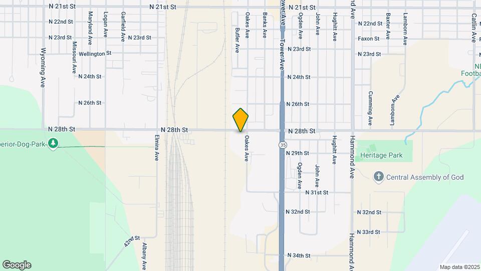 2809 Oakes Ave Map and Location Details