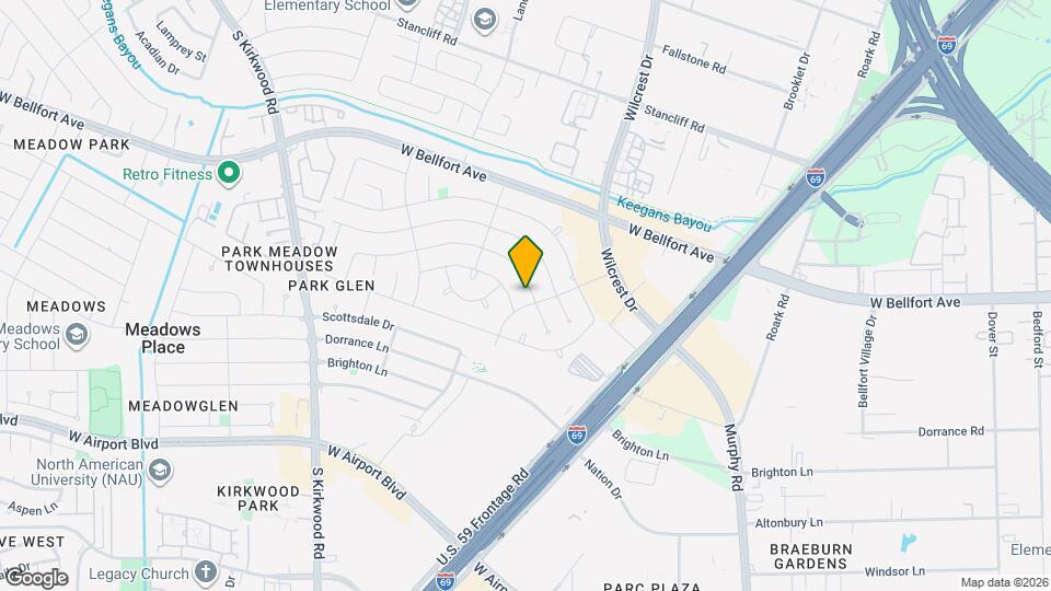 10907 Montverde Ln Map and Location Details