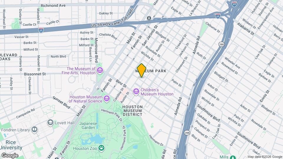 1415 Prospect St Map and Location Details