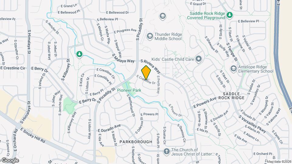 21526 E Crestline Dr Map and Location Details