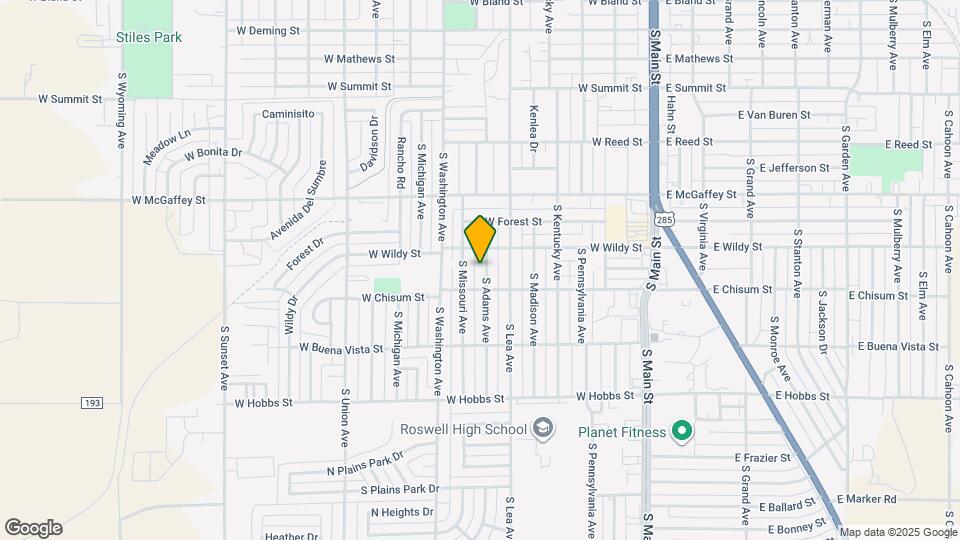 1408 S Adams Ave Map and Location Details