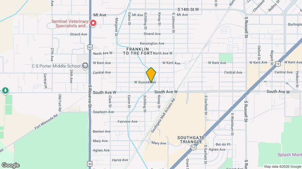 2129 W Sussex Ave, Unit 100 Map and Location Details