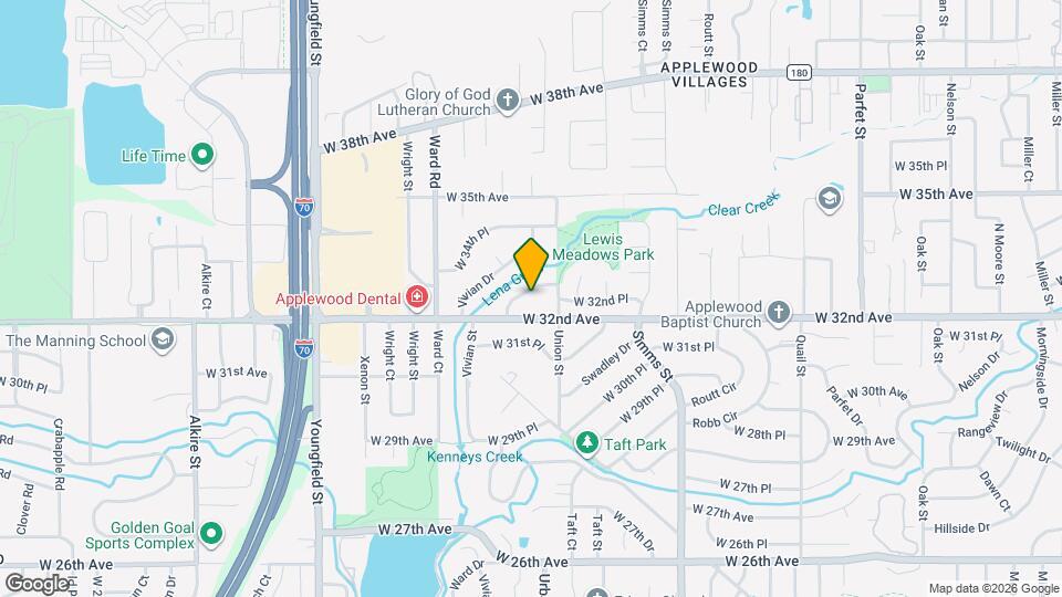 12080 W 32nd Dr Map and Location Details