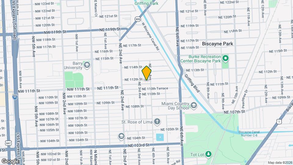 345 NE 111th St Map and Location Details