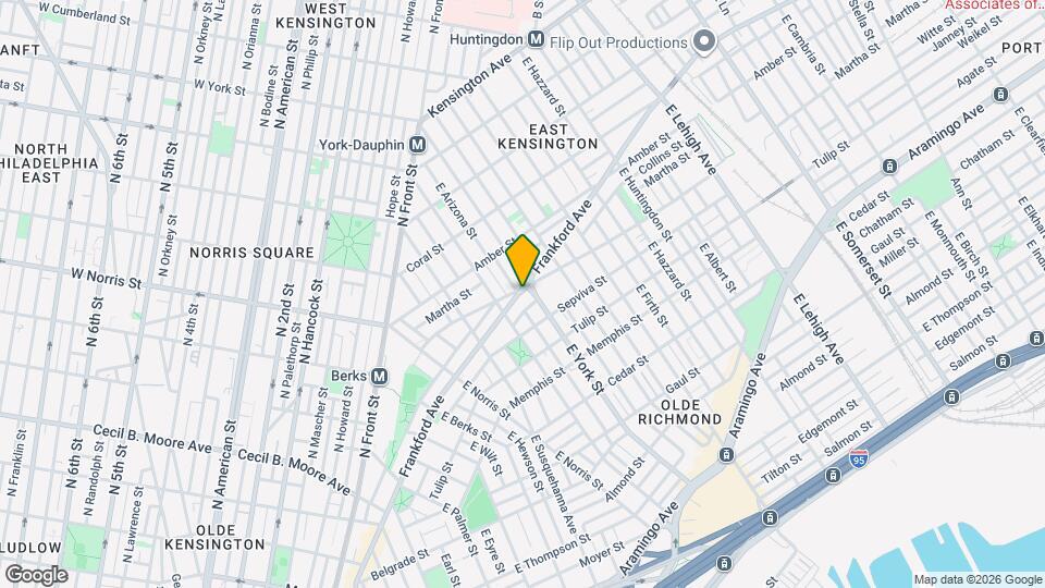 2331 Frankford Ave Map and Location Details