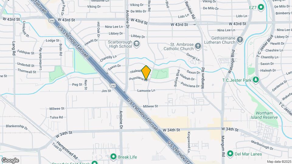 5307 Poinciana Dr Map and Location Details