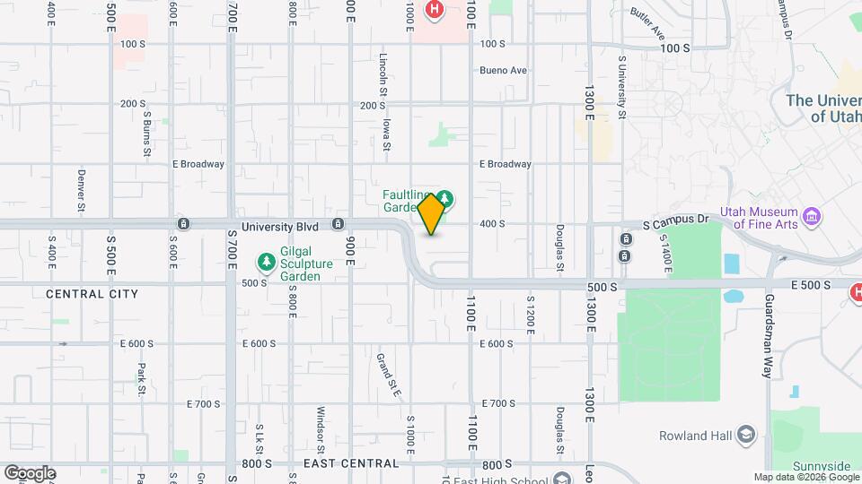 1032 E 400 S, Unit 102B Mapa y Detalles de la Ubicación