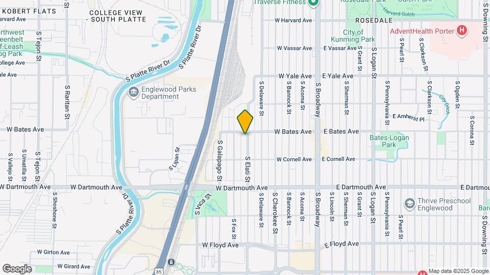 2915 S Elati St Map and Location Details
