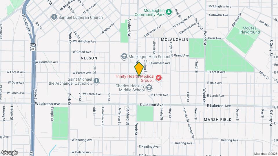 1640 Peck St Map and Location Details