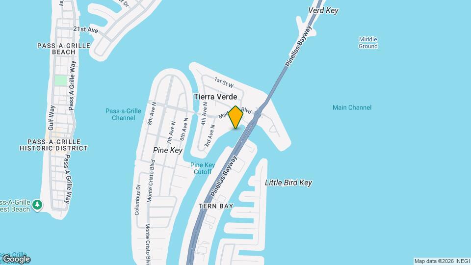 306 Pinellas Bayway S Map and Location Details