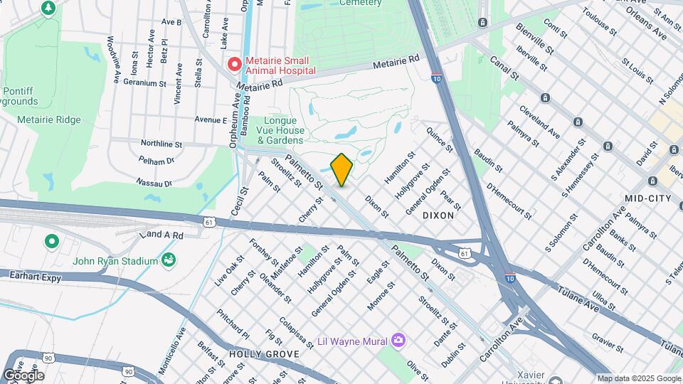 9201 Palmetto St Map and Location Details