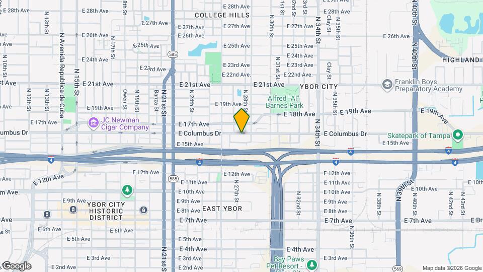 2725 E Columbus Dr Mapa y Detalles de la Ubicación