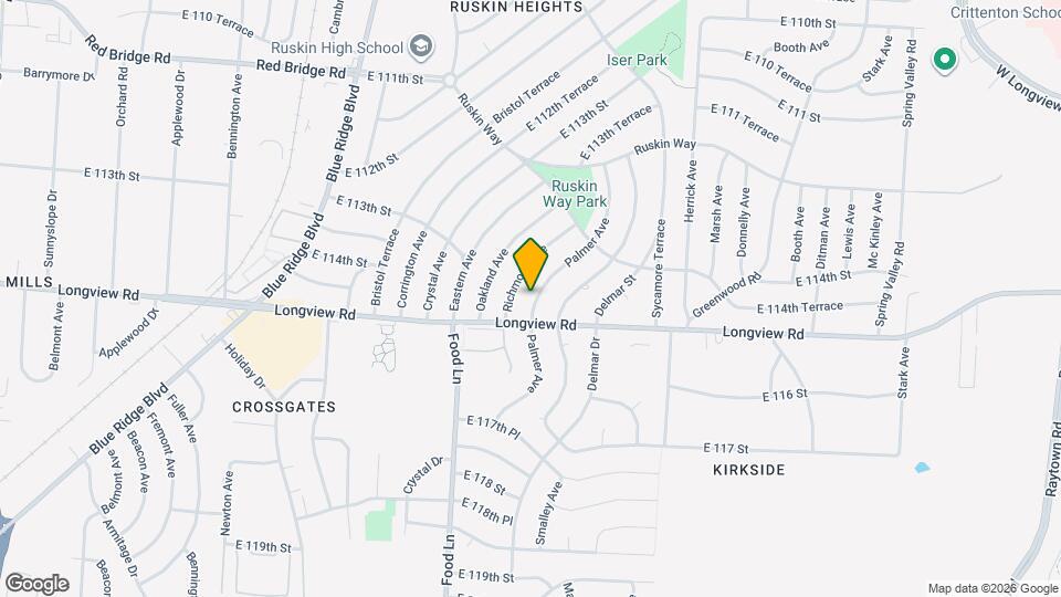 11426 Palmer Ave Map and Location Details