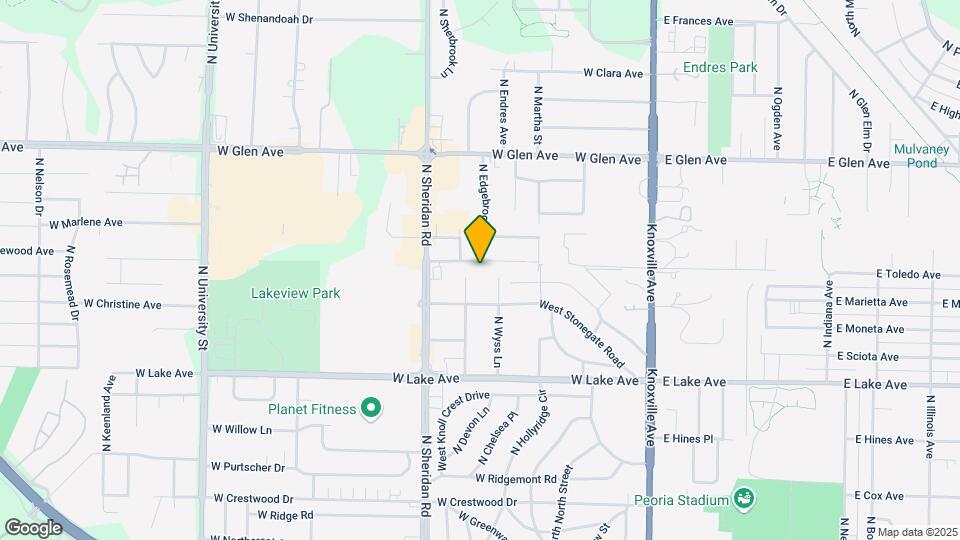500 W Lakewood Ave Map and Location Details