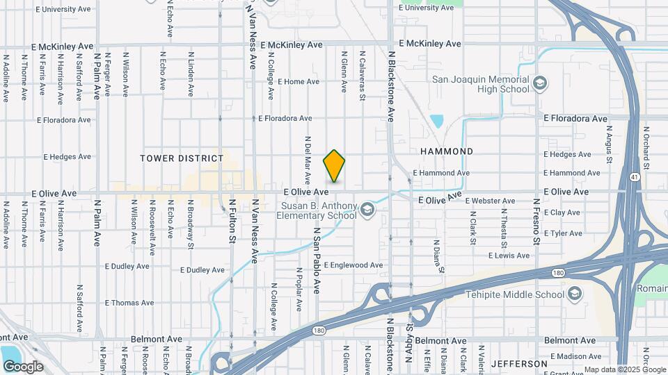 1421 E Olive Ave Map and Location Details