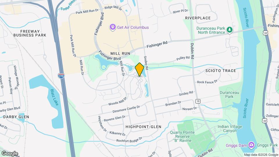 3448 Fishinger Mill Dr Map and Location Details