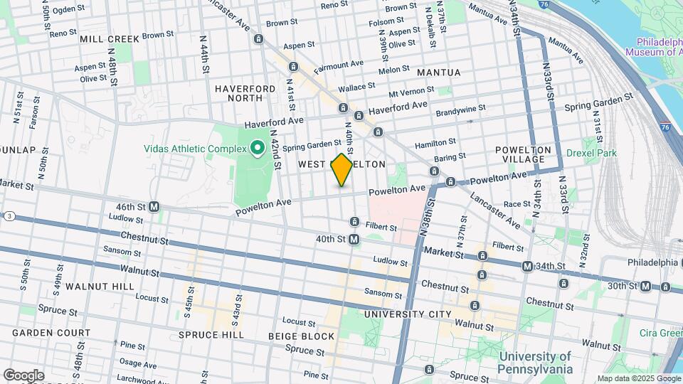 4007 Powelton Ave Map and Location Details